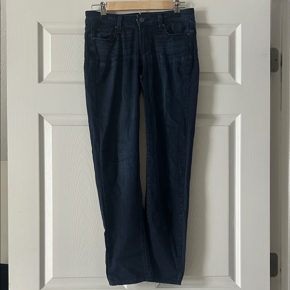 PAIGE Navy Skyline Skinny Jeans